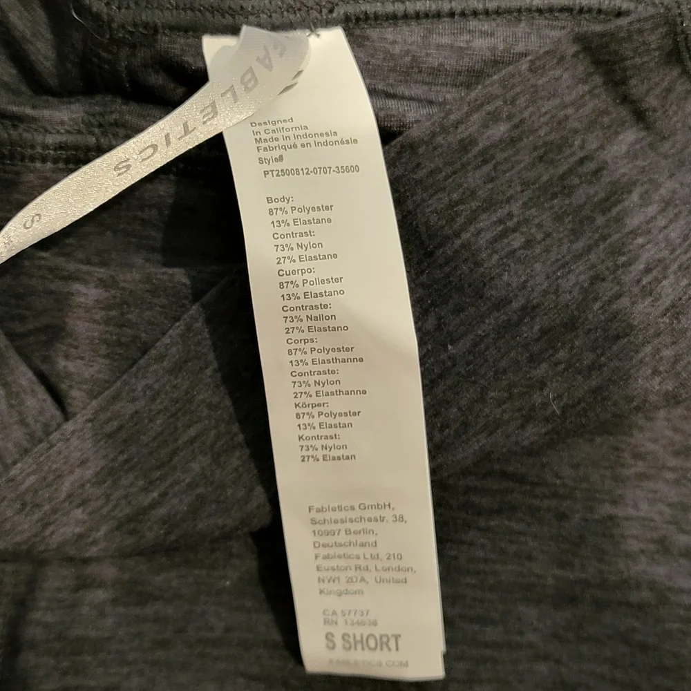 Fabletics‎ Heatherflex High Waisted Flare Leggings Dark Heather Gray Size Small - Picture 5 of 10